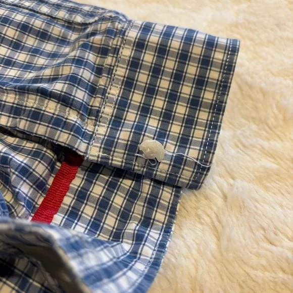 Superdry Blue and White Gingham London Button Down Shirt - Picture 10 of 12